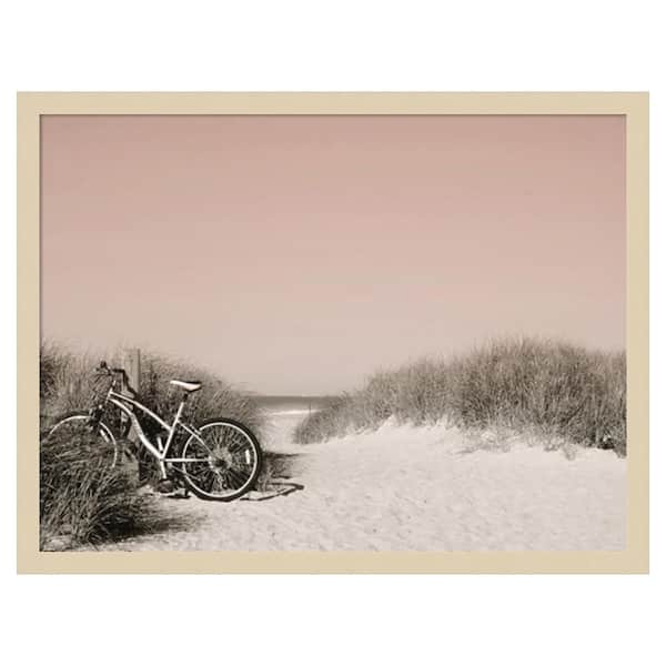 Amanti Art Ride Paused by Grafitee Studios 25 in. W x 19 in. H. Wood Framed Wall Art Print Framed in Brown