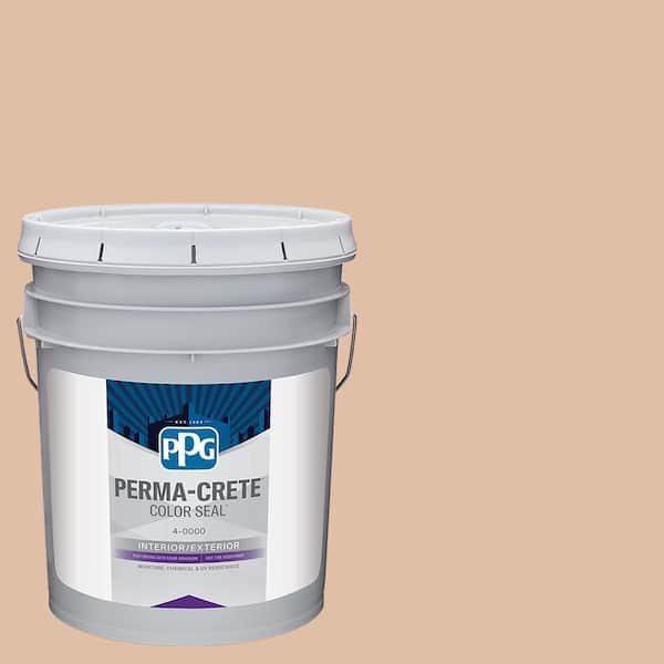 Perma-Crete Color Seal 5 gal. PPG1082-4 Weathered Sandstone Satin Interior/Exterior Concrete Stain