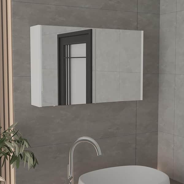 31.5 in. W x 19.7 in. H Rectangle Frameless Mirror Wall Mirror Vanity Mirror