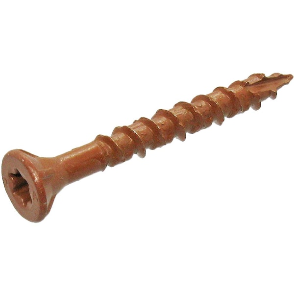 #8 x 1-5/8 in. Red Exterior Self-Starting Torx Flat-Head Wood Deck Screws (25 lb./1543-Piece)