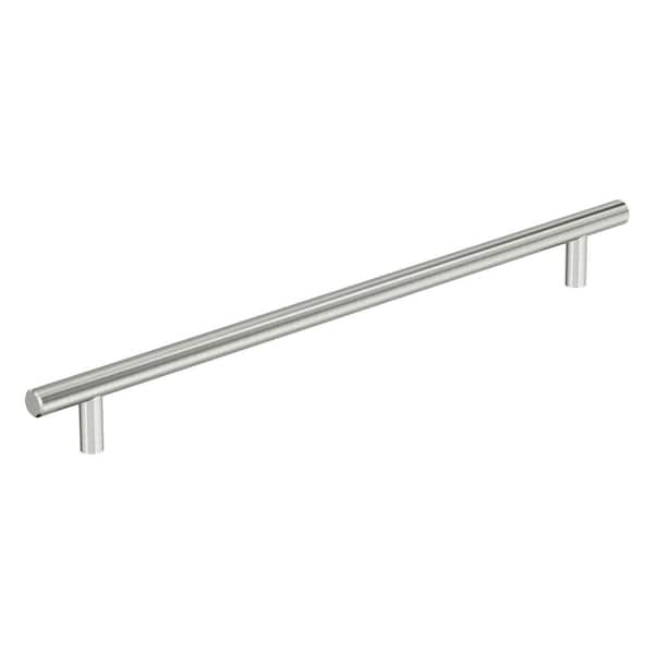 Amerock Bar Pulls Hollow 11-5/16 in. Modern Stainless Steel Bar Cabinet Pull