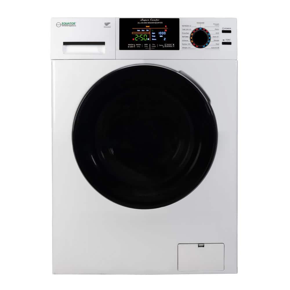 24 in. 1.9 cu.ft. Digital Compact 110V Vented/Ventless 18 lbs Washer Dryer Combo 1400 RPM in White
