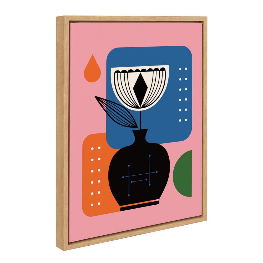 Kate and Laurel "MidCentury Colorful Flower" by Amber Leaders, 1Piece