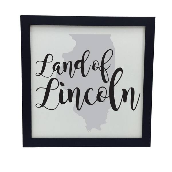 Unbranded 11.5 in. H x 11.5 in. W Framed State Saying Print - IL