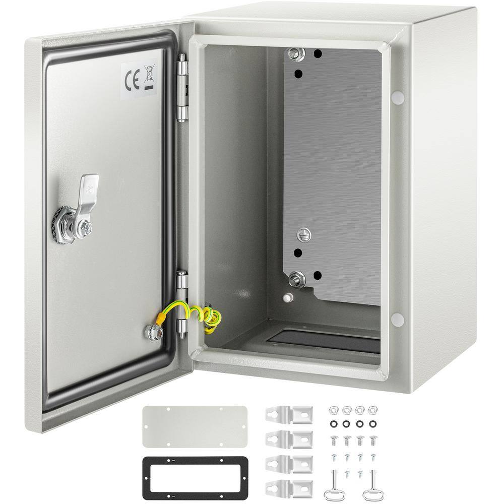 VEVOR Steel Electrical Box 12 in. x 8 in. x 8 in. NEMA Waterproof