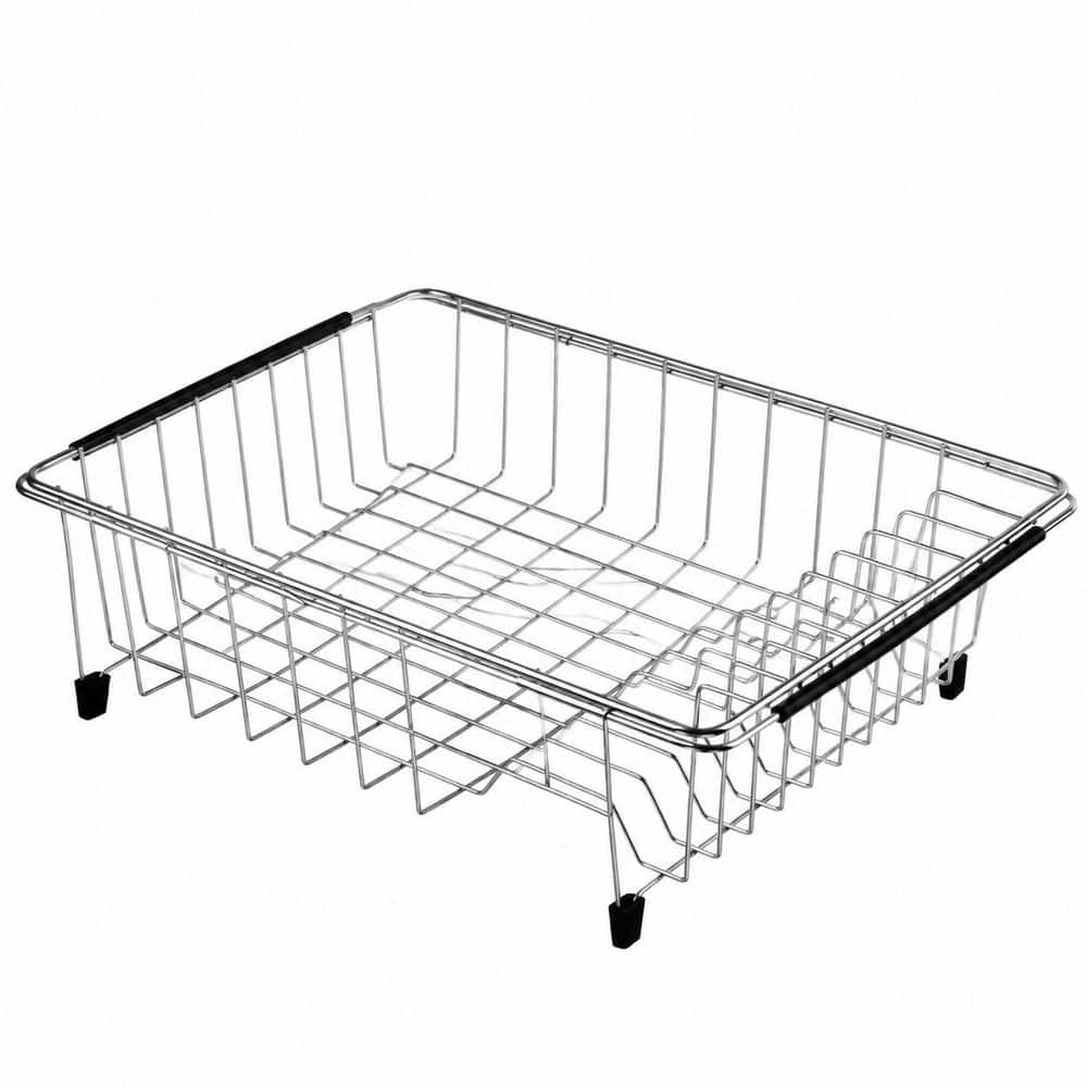 KHKFY Expandable Stainless Steel Dish Drying Rack for Sink or Counter ...