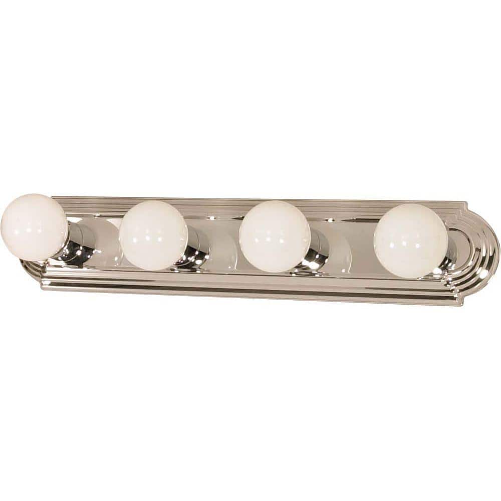 4-Light Polished Chrome Racetrack Style Vanity Light price history on PriceWatchPro