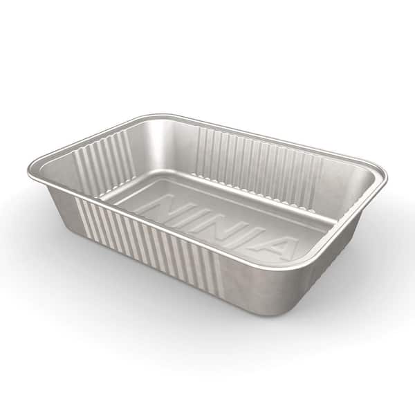 NINJA FlexFlame Grease Tray Liners, Set of 10, Aluminum, Durable Disposable Drip Pans, Easy Cleanup, Upgrade for FlexFlame