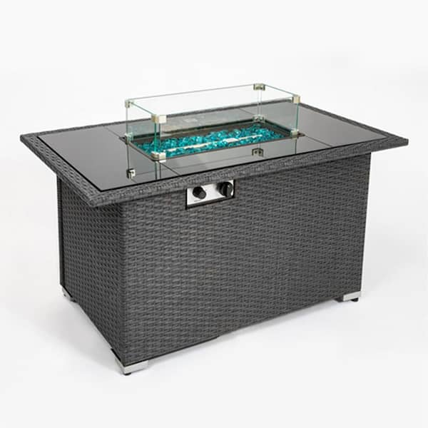 SUNRINX 50000 BTU Outdoor 44 in. Gas Propane Fire Pit Table
