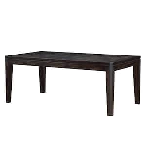Ally Espresso Dining Table with 18 in. Extension Leaf