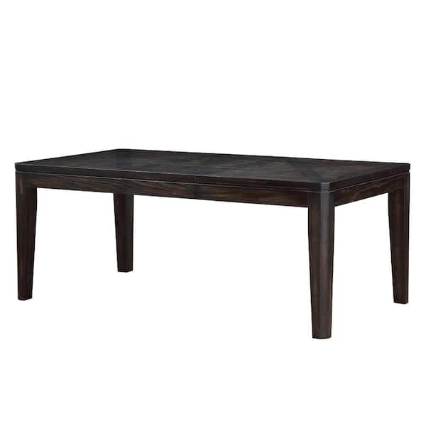 Steve Silver Ally Espresso Dining Table with 18 in. Extension Leaf