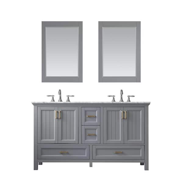 Altair Isla 60 In Double Bathroom, Double Sink Vanity Set