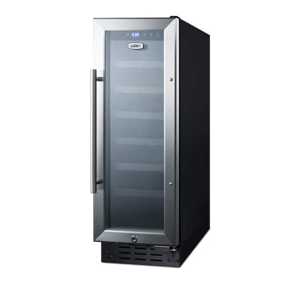 https://images.thdstatic.com/productImages/29cc83c3-e5d0-4338-9c52-00fb48b680fe/svn/black-cabinet-stainless-steel-trimmed-glass-door-summit-appliance-wine-coolers-swc1224b-e1_600.jpg