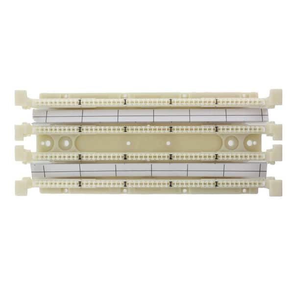 Leviton Cat 5e 110-Style Wiring Block Wall Mount without Legs for C3, C4 or C5 Connector Clips, Ivory (100-Pair)