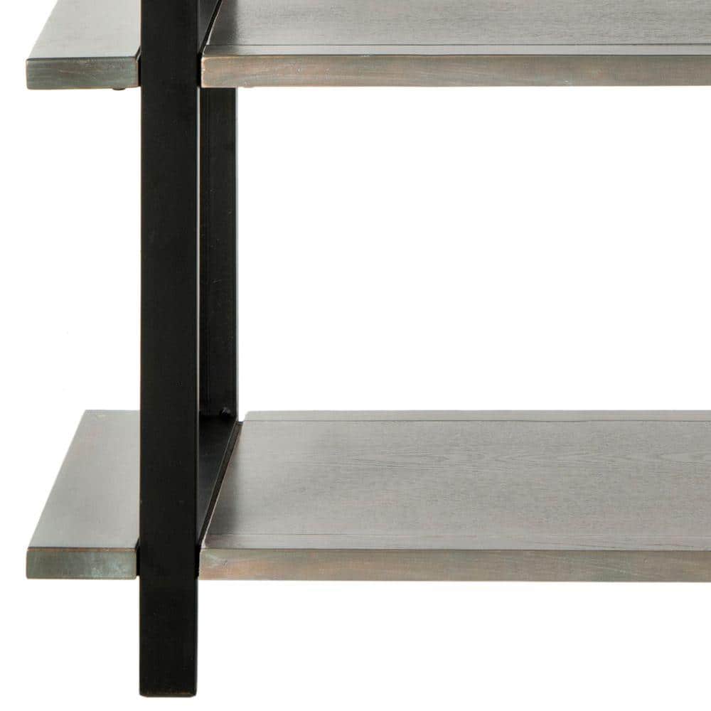 Scott 65" Gray Elm Wood 5-Tier Etagere