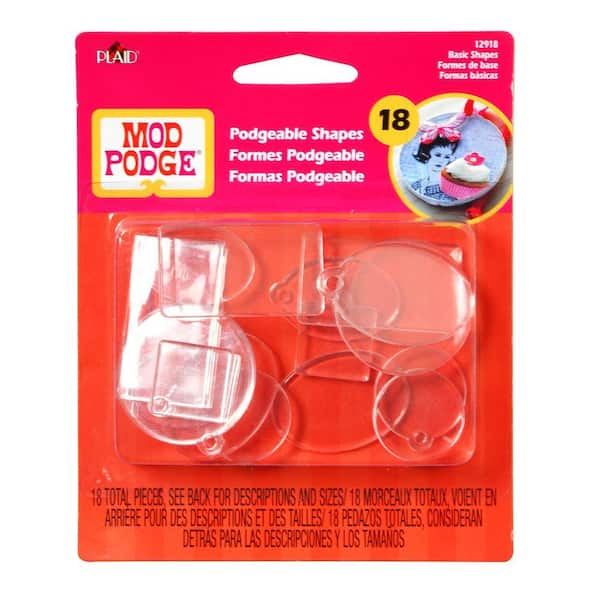 Mod Podge Basics, Flat and Charm Acrylic Shapes