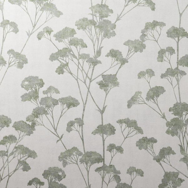 Advantage Sprig Trail Green Non Pasted Paper Wallpaper Sample