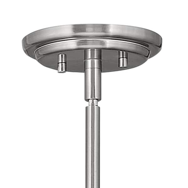 HINKLEY - Somerset 1-Light Brushed Nickel Shaded Pendant Light