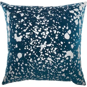 Luminescence Teal 18 in. x 18 in. Throw Pillow