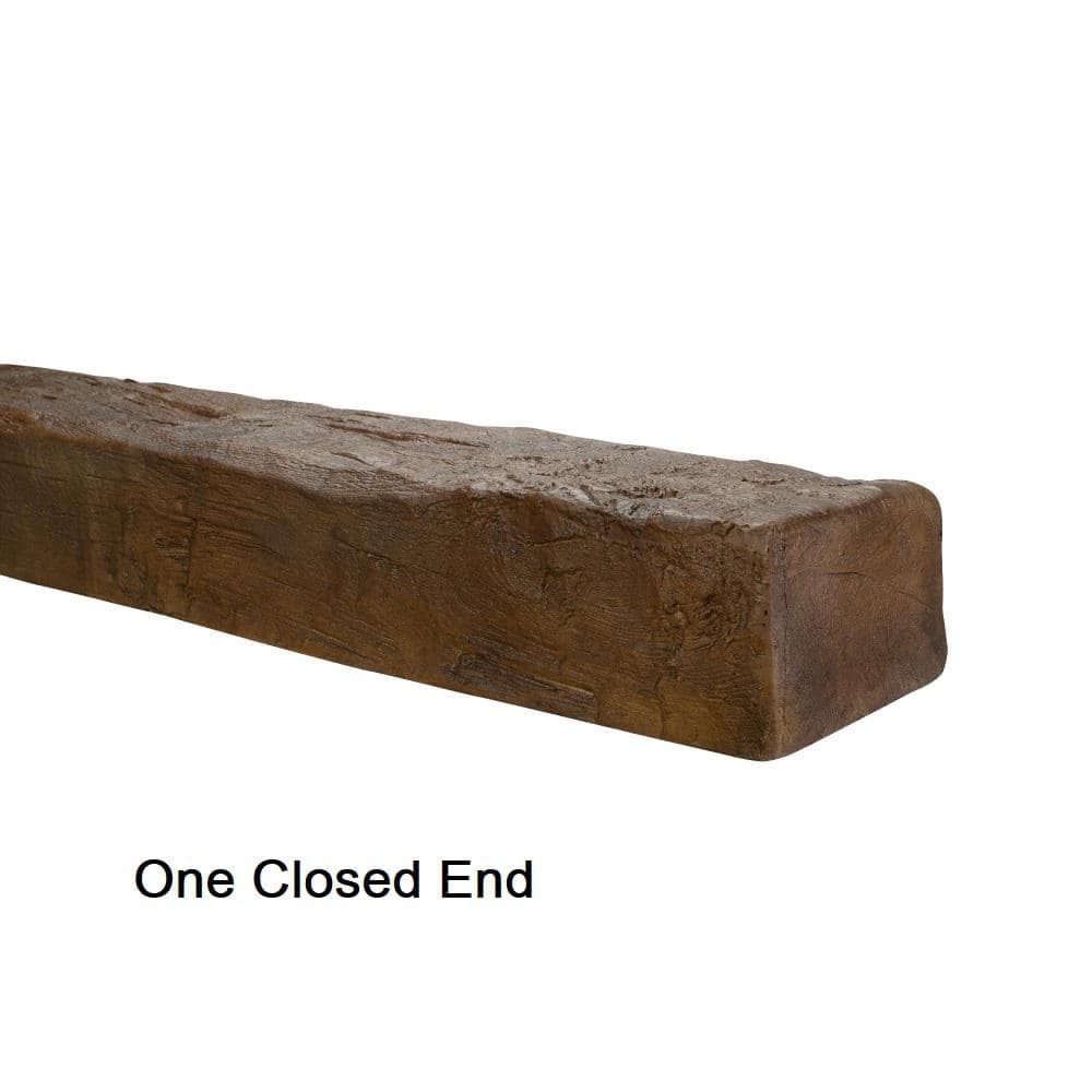 Medium Oak Hand Hewn Faux Wood Beam 13' Long