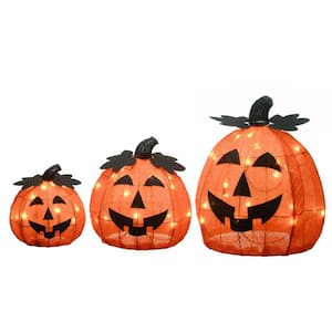 Home Accents Holiday 2 5 Ft 217 Light Tape Light Pumpkin Halloween Yard Decoration 21rt0422124 The Home Depot