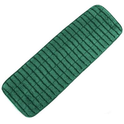 18 in. Green Microfiber Scrubbing Wet Mop Pad Refills (3-Pack)