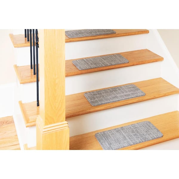 Commercial Stair Tread Peel and Stick Earthtone Indoor Outdoor 8 x 18 In 13 Set 