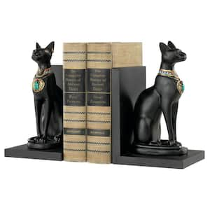 Bastet Cat Goddess of Ancient Egypt Sculptural Bookends