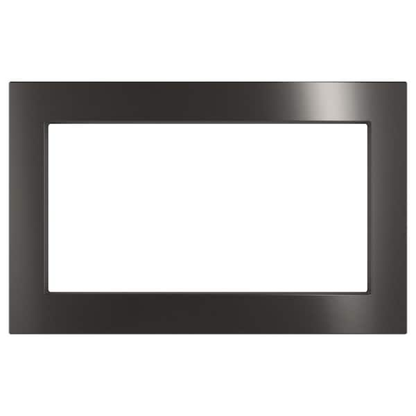 30 in. Optional Built-In Trim Kit in Black Stainless Steel