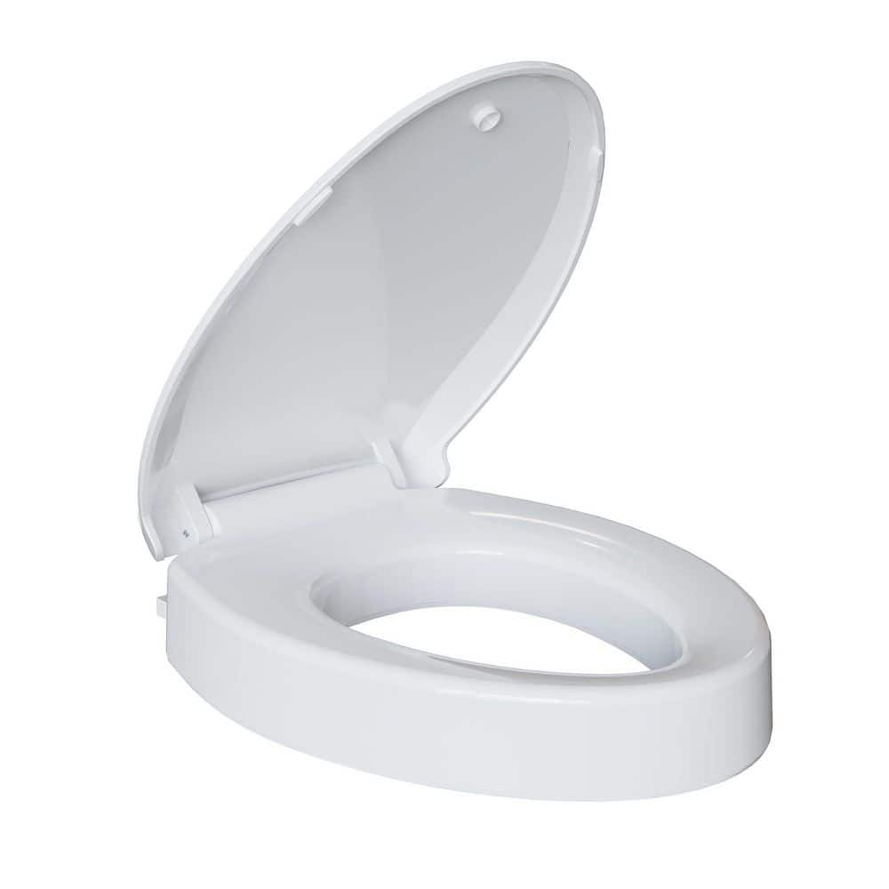 Raised Toilet Seat for Seniors, Elongated Elevated Toilet Seat with Soft Close Lid, Quick Release and Easy Installation price history on PriceWatchPro