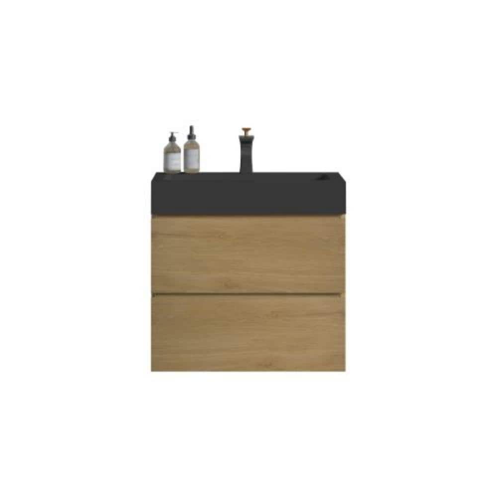 Alice 24.00 in. W x 18.10 in. D x 25.20 in. H Wall Mounting Bath Vanity in 
