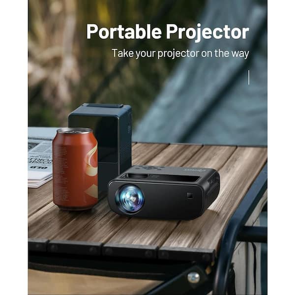 Lukyamzn 1920 x 1080 Full HD Wifi Mini Portable Projector with