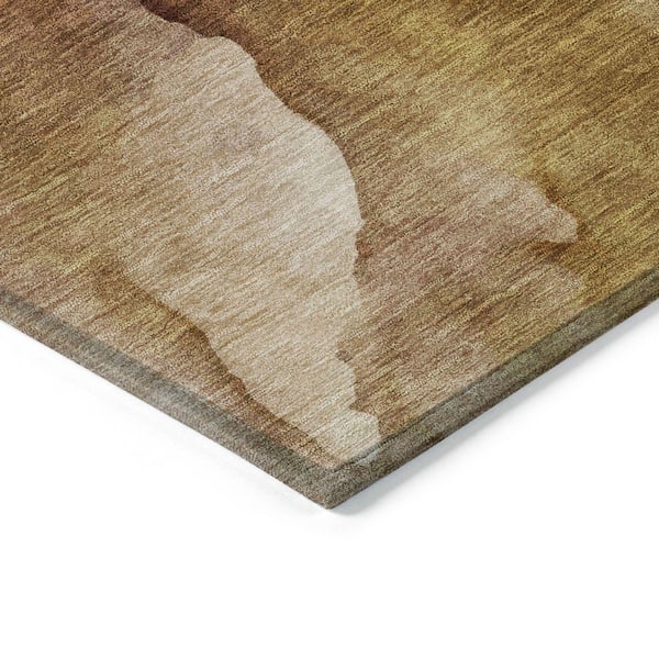 Chantille Machine Washable Indoor/Outdoor Abstract ACN1937 Paprika 10 ft. x 14 ft. Area Rug