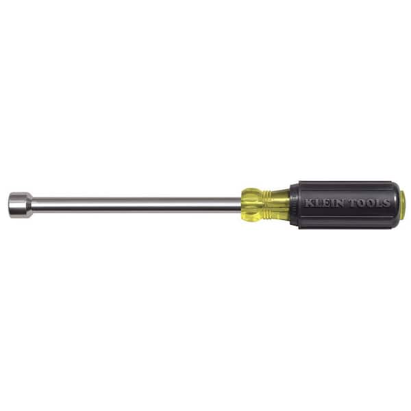Klein Tools 1/2 in. Magnetic Tip Nut Driver with 6 in. Hollow Shaft- Cushion Grip Handle