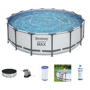 Steel Pro MAX 16 ft. x 4 ft. Above Ground Round Pool Set w/Accessory Kit