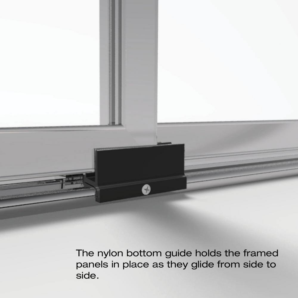 Deluxe 71.5" High x 47" Wide Chrome Framed Sliding Shower Door