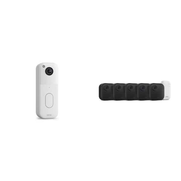 Wireless Video Doorbell with HD View, 2-Way Talk and 5-Camera Security System with Sync Module Core