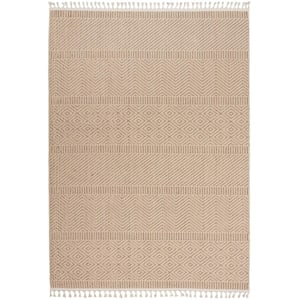 Paxton Mocha 5 ft. x 8 ft. Geometric Contemporary Area Rug