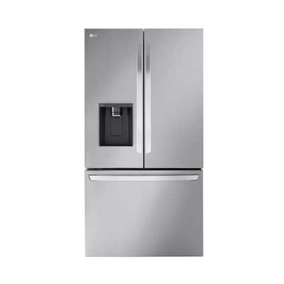 Shop Frigidaire Gallery Dual Ice Maker French Door Refrigerator &  Self-Clean Convection Electric Range Suite in Smudge-Proof® Stainless Steel  at