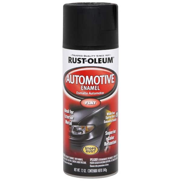 Rust-Oleum Automotive 12 oz. Flat Black Enamel Spray Paint (6-Pack)