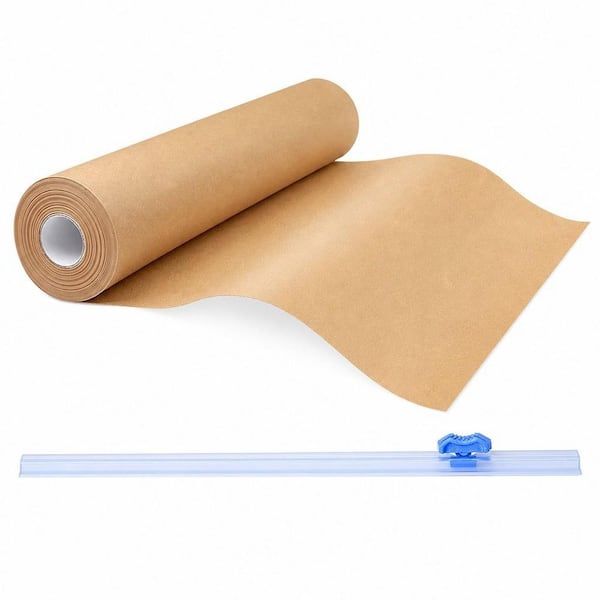 Unbleached Parchment Paper Roll, 15 in. x 210 ft. Non-Stick with Serrated Cutter for Baking, Air Fryer, 260 sq. ft.