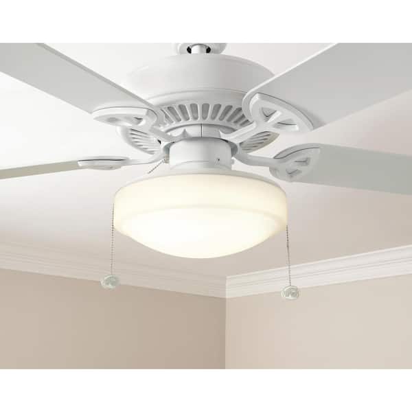 11 in. 2700K Warm White and 4000K Bright White Universal LED Ceiling Fan Light Kit (4-Pack)