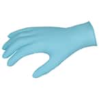 Safety Works Nitrile 4 Mil Powder Free Disposable Large Gloves in a 50 Count Box