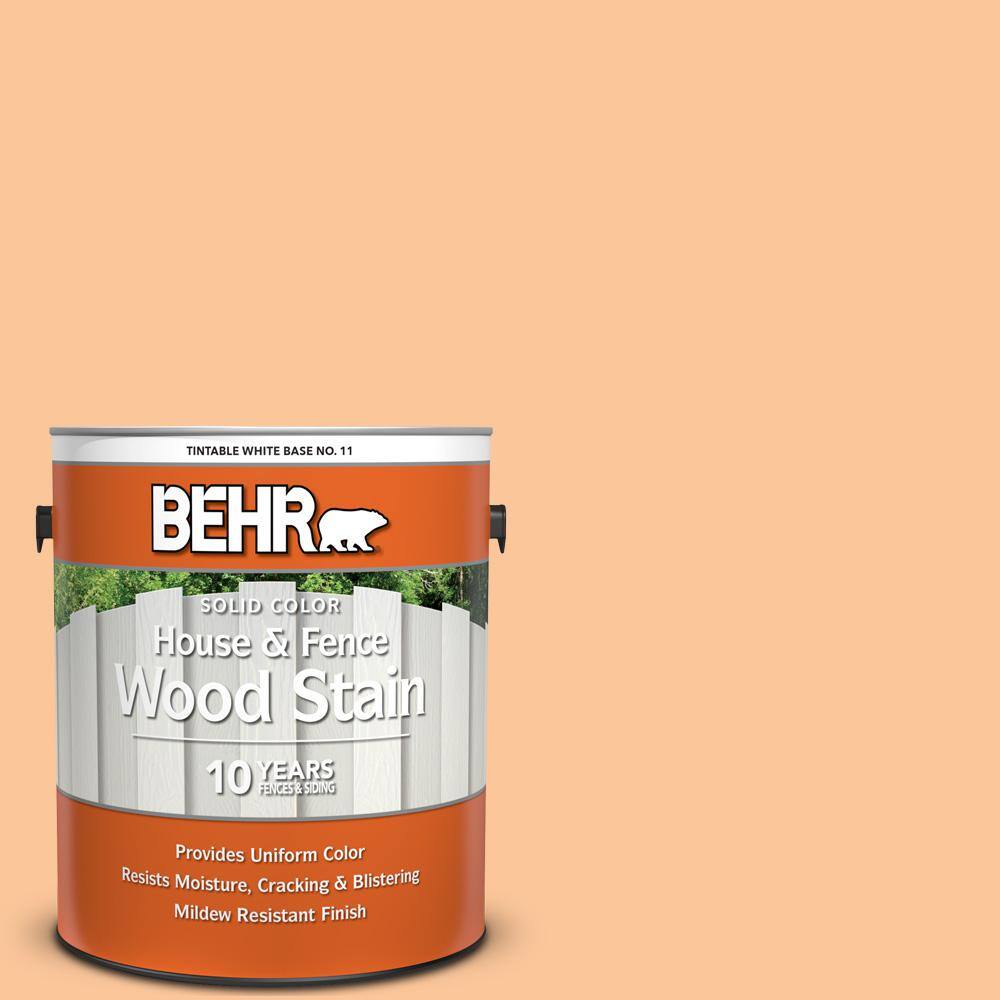 1 gal. #P230-4 Citrus Punch Solid Color House and Fence Exterior Wood Stain