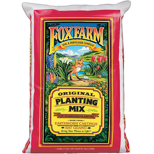 Original Planting Mix 25.3 lb. 1 cu. ft. 25.7 qt. 0.037 cu. yd. Organic Planting Mix (1-Pack)