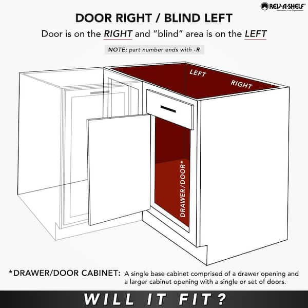 Rev-A-Shelf Contemporary Curve Pull Out Organizer for a Blind