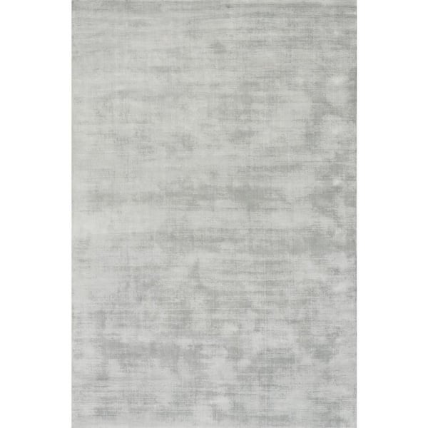 Alva Hand Loom Knotted Viscose Sky 8 ft. x 10 ft. Indoor Area Rug