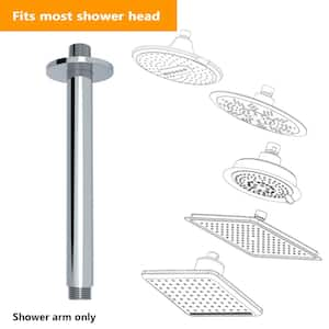 8 in. Round Shower Arm, Brushed Nickel