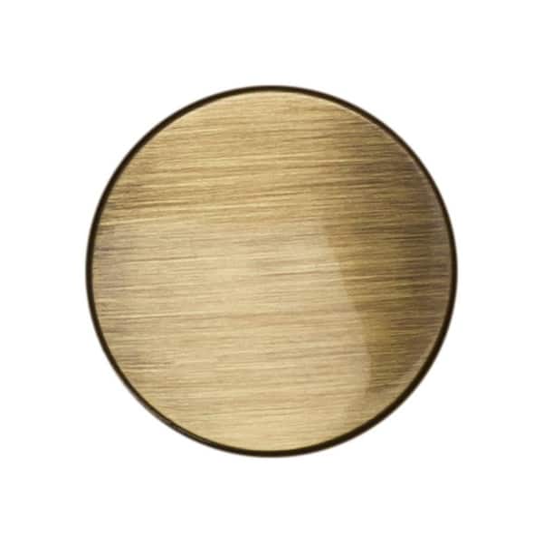 PF WaterWorks 1.5 in. x 1.5 in. ABS Pop-Up Drain Threaded Stopper Cap Antique Brass