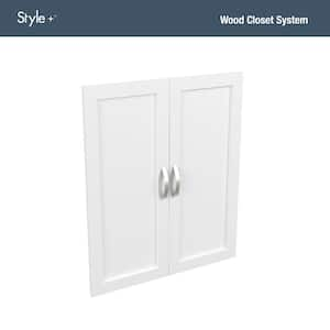 Style+ 25 in. W Shaker White Closet Door Kit